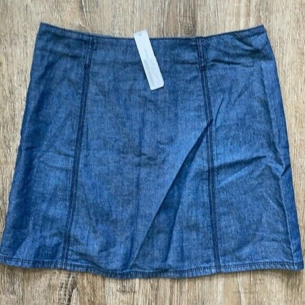 Sanctuary Womens Denim Marianne Mini Skirt, Blue, 31 - Picture 4 of 4